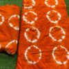 Authentic Hand-Dyed Adire Crepe Fabric – Sunburst Circle Motif (4 Yards)